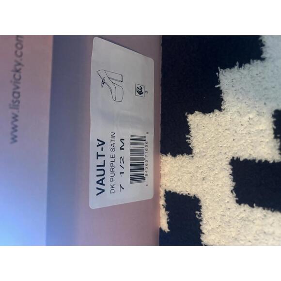 Lisa + Vicky Vault V Dark Purple Satin Platform - Picture 5 of 5